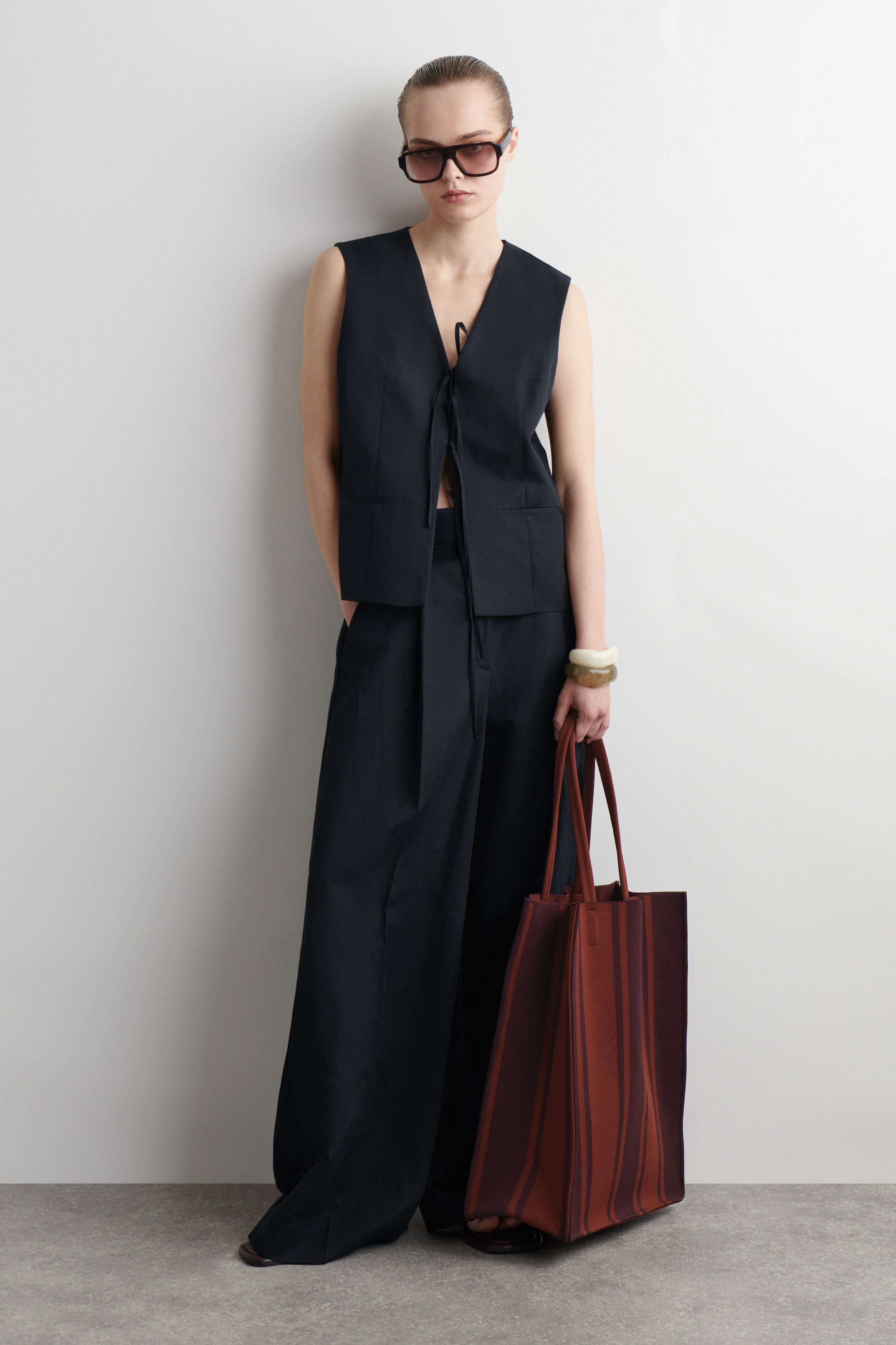 스트라이프 토트 가방 STRIPED TOTE BAG 1282418001