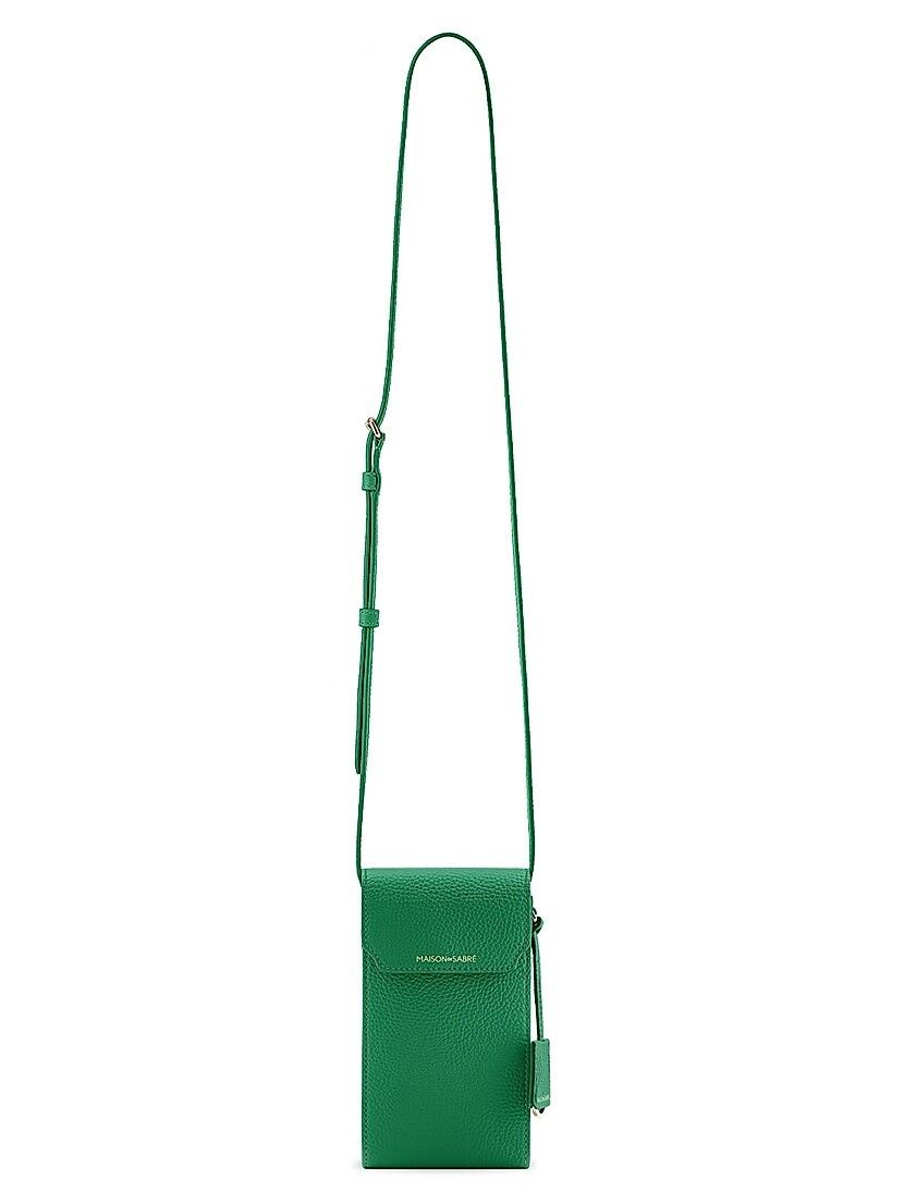 가죽 폰 파우치 Leather Phone Pouch 0400019767903 EMERALD GREEN