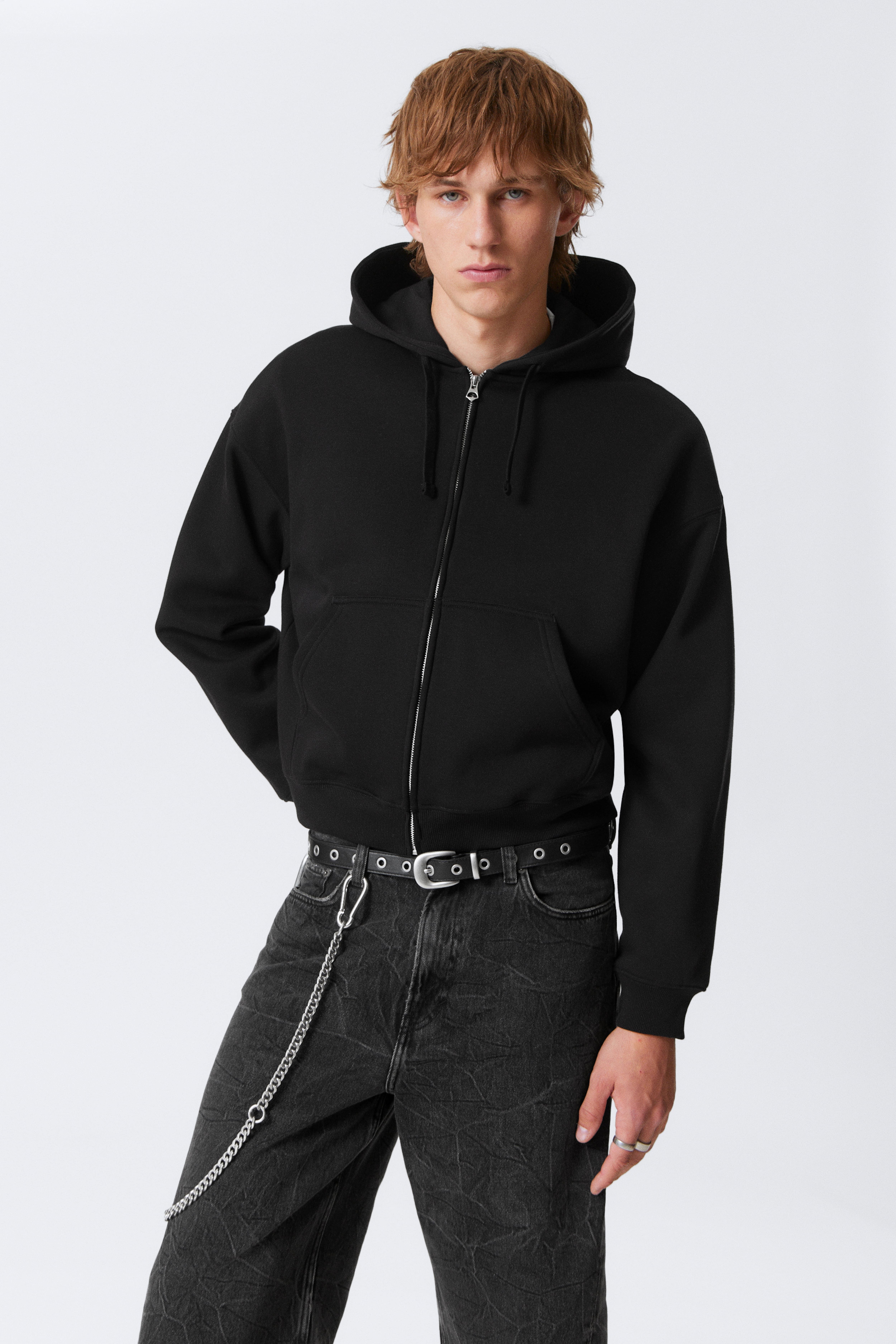 박시 집업 후디 Boxy Midweight Zip Hoodie 1224792001