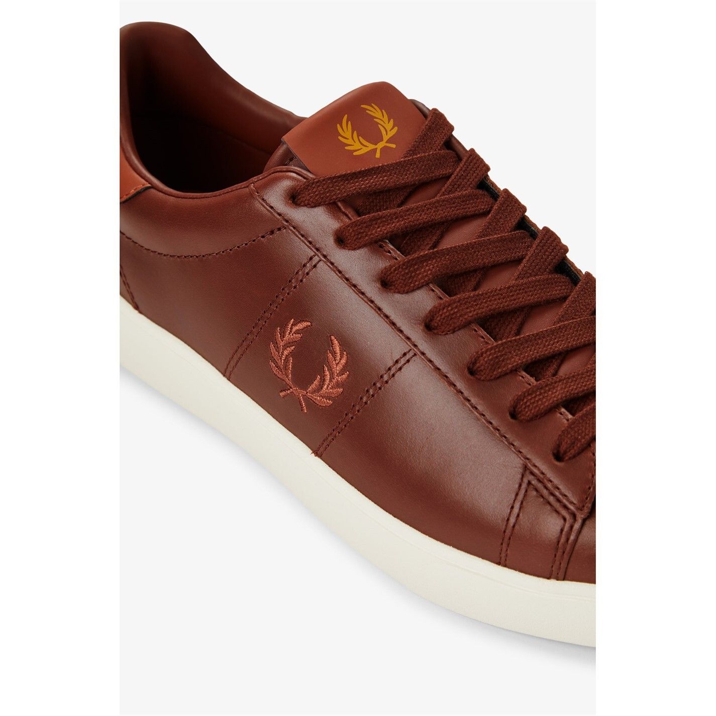 가죽 스니커즈 Spencer Leather Trainers 116556 324 Cinnamon