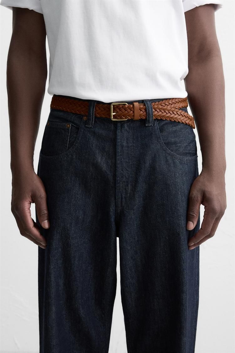 브레이디드 가죽 벨트 BRAIDED LEATHER BELT 452717760