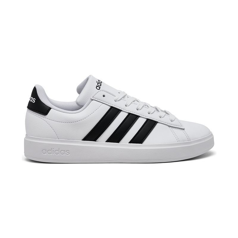 여성 그랜드 코트 클라우드폼 라이프스타일 컴포트 캐주얼 스니커즈 Women's Grand Court Cloudfoam Lifestyle Court Comfort Casual Sneakers from Finish Line 13498525 White, Core Black