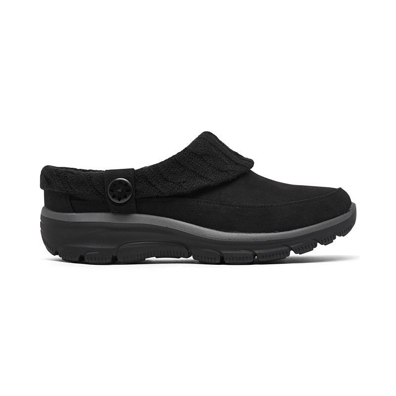 여성 릴렉스 핏 뮬 Women's Relaxed Fit Easy Going - Warm Duet Mule Slippers from Finish Line 20690445 Black