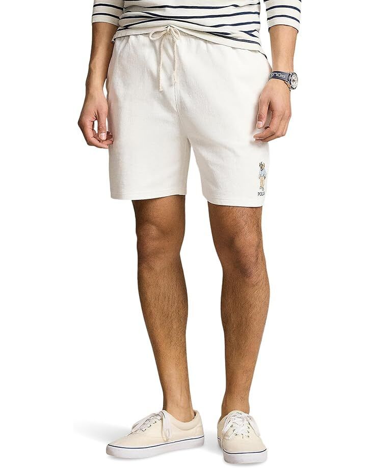 남성 폴로 랄프 로렌 베어 저지 바지 Men's Polo Ralph Lauren 6-Inch Polo Bear Jersey Shorts  99785301092437