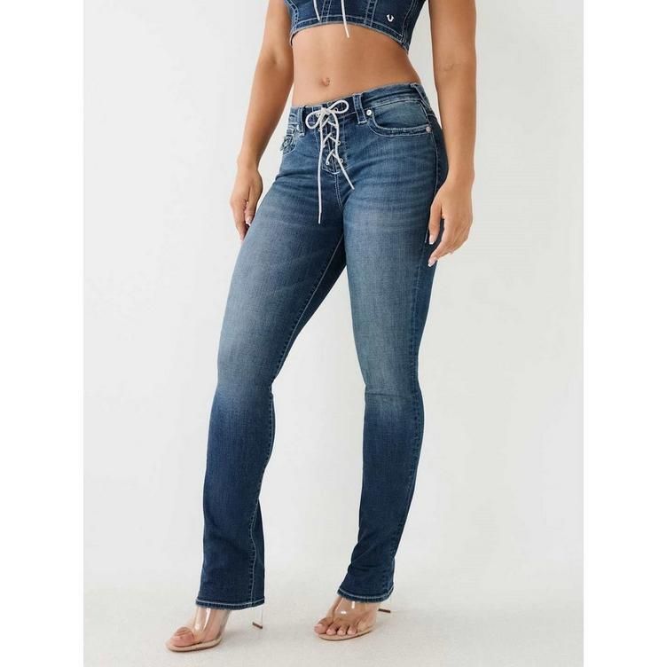 크리스탈 레이스 업 데님 Crystal Lace Up Billie Jeans 64097518