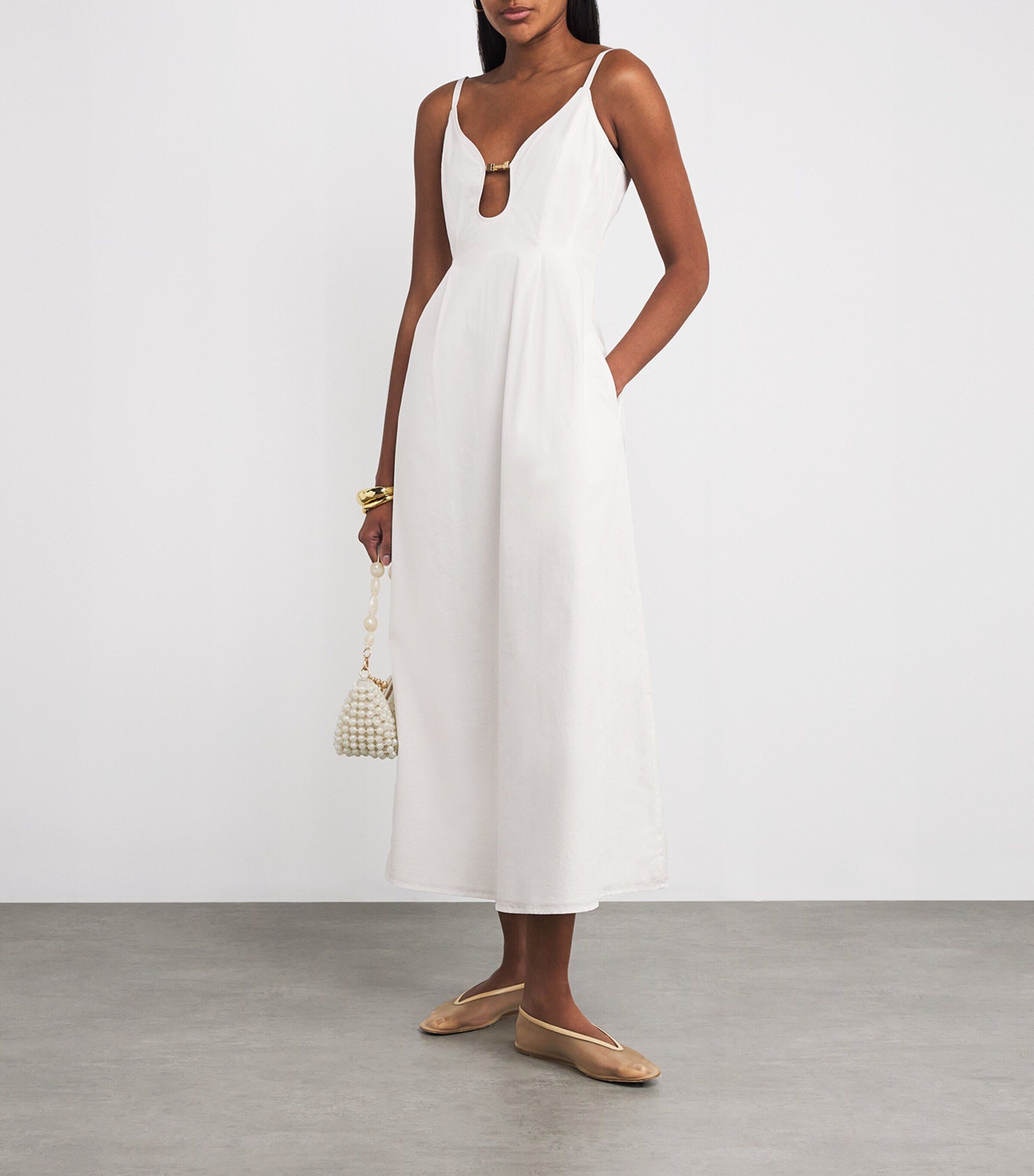 코튼 맥시 드레스 Cotton Ellaria Maxi Dress 000000000007793967