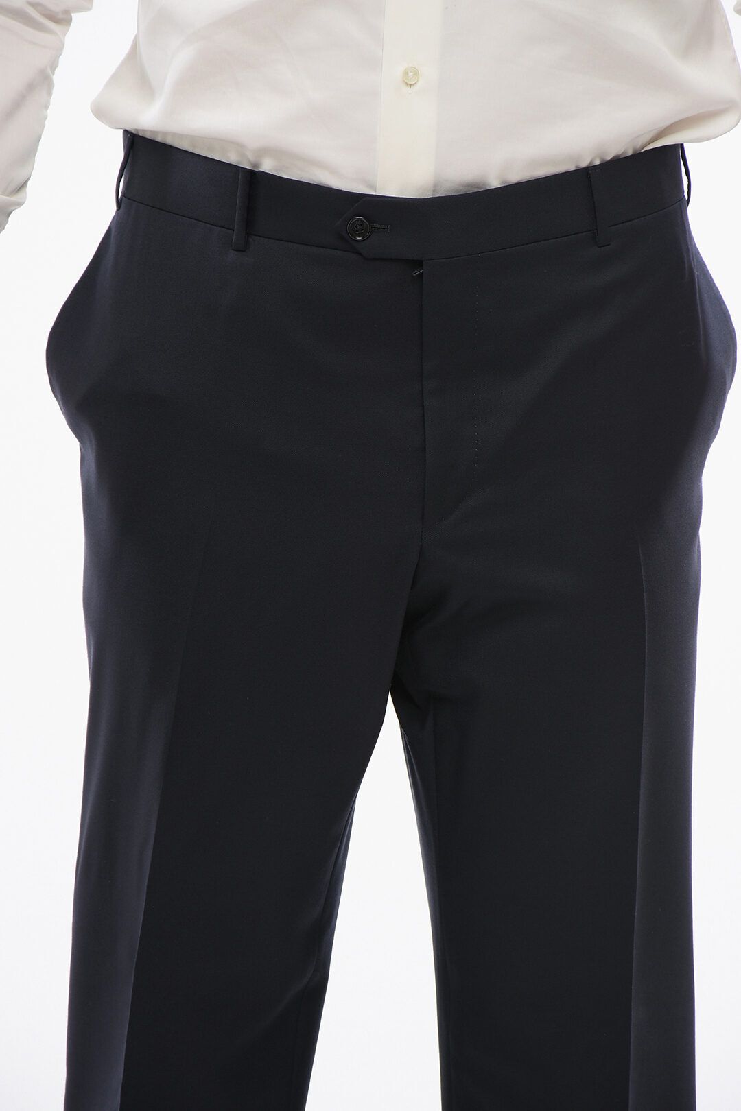 버진 울 팬츠 히든 Virgin Wool MANTUA Pants with Hidden Closure 687451