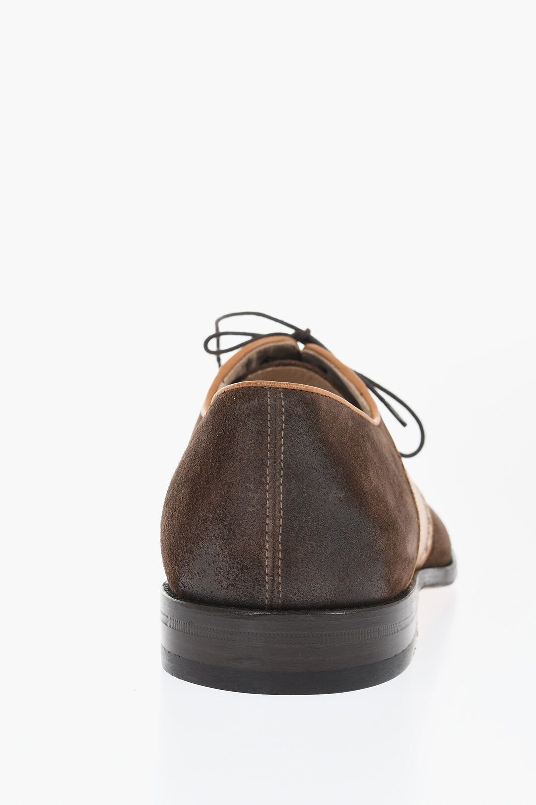 스웨이드 가죽 쿼터 옥스포드 신발 Suede and Leather Quarter Brogues Oxford Shoes 655254