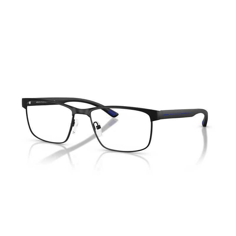 남성 Men's Rectangle Eyeglasses, AX1070 21911105 Matte Dark Blue