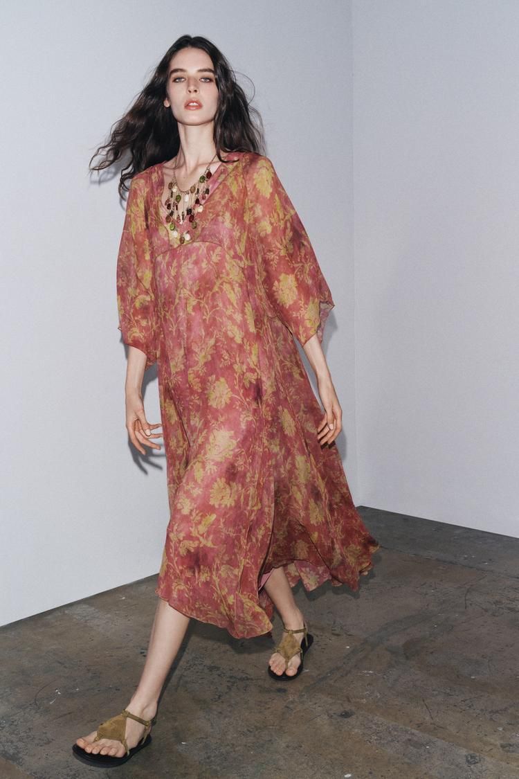 컬렉션 플로랄 프린트 드레스 ZW COLLECTION FLORAL PRINT DRESS 447372002
