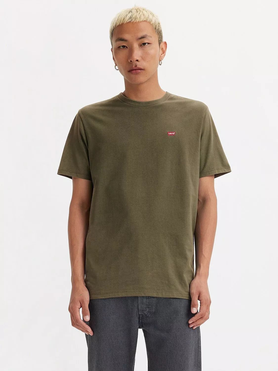 오리지날 티셔츠 올리브 Original Housemark T-Shirt, Olive 113601452