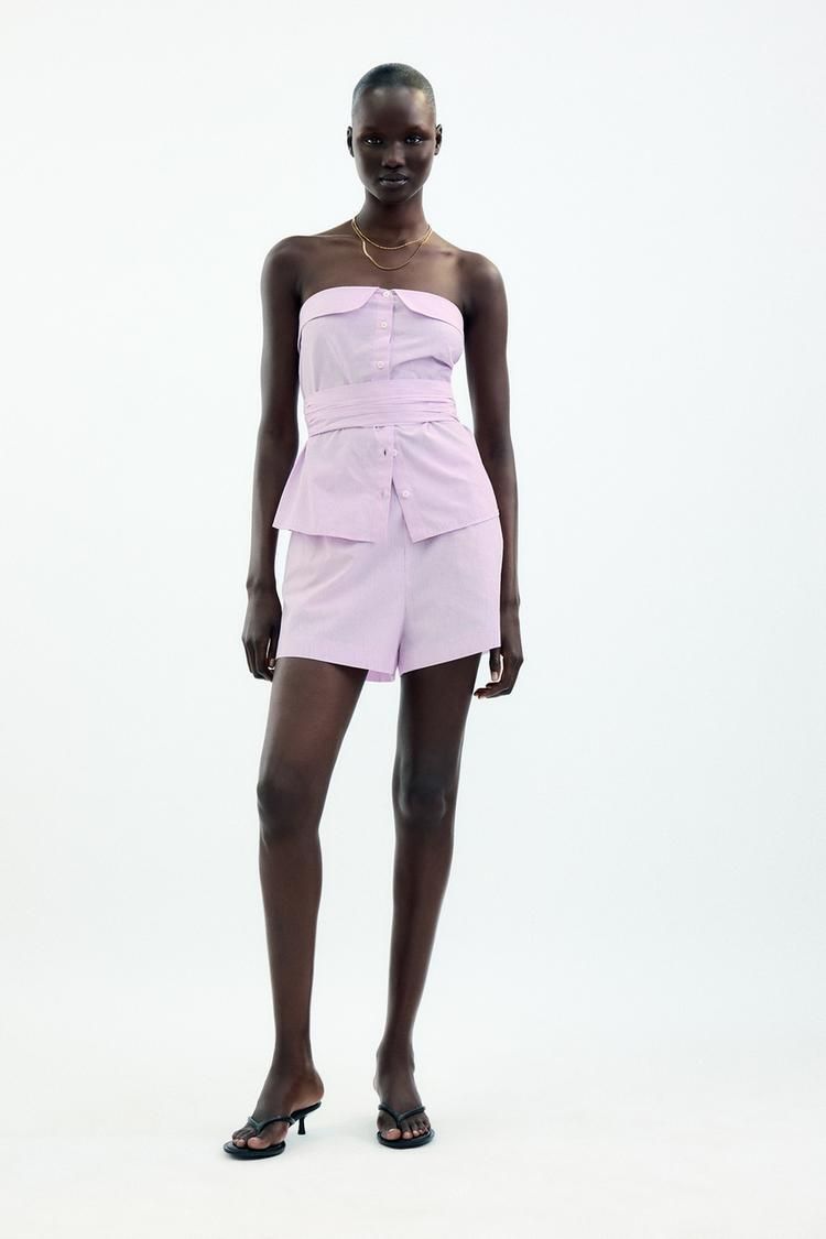 스트라이프 버뮤다 바지 STRIPED BERMUDA SHORTS 442816968