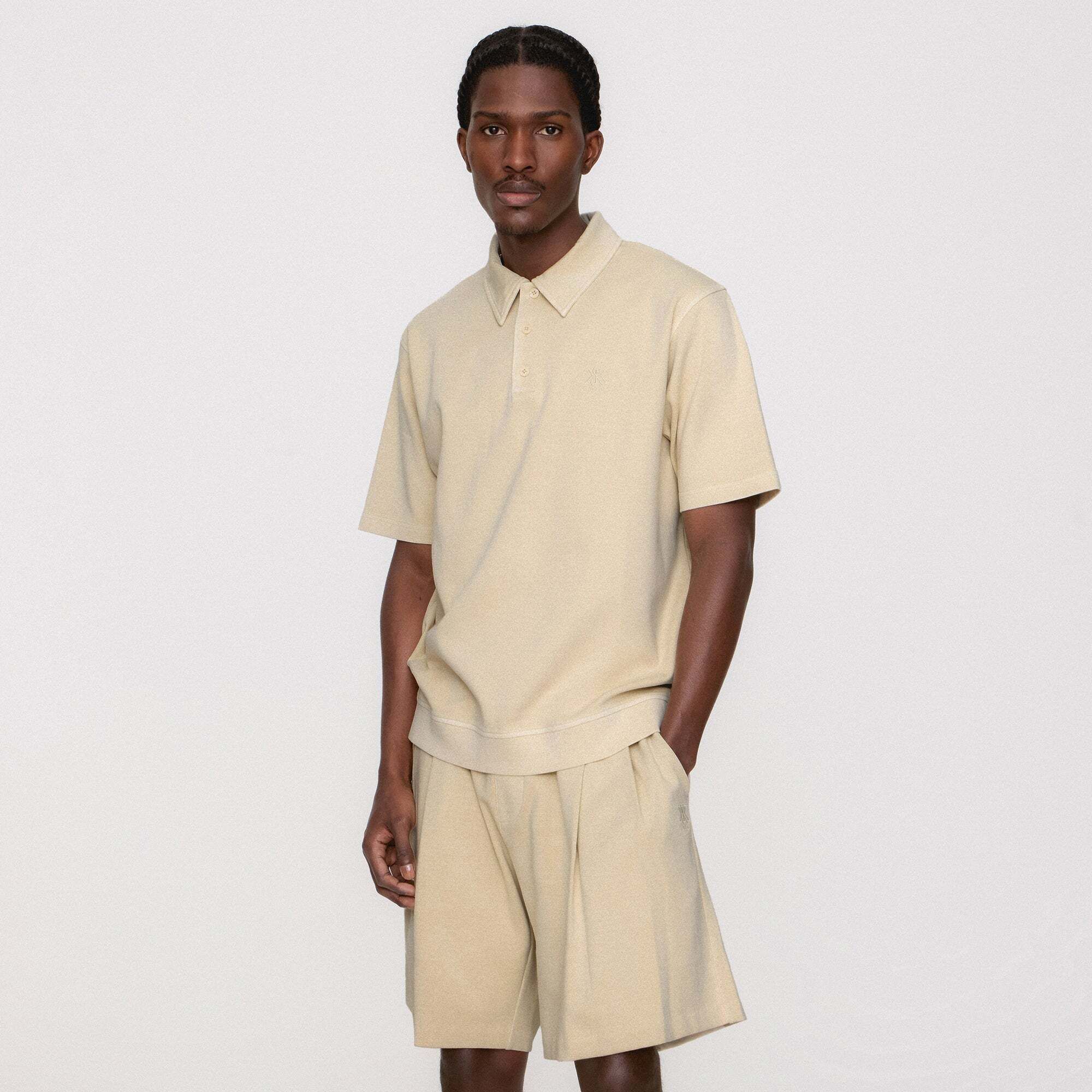 Kith | Kith 크리스탈 워시 인터록 그레이엄 폴로 두럼 khm033434-957 