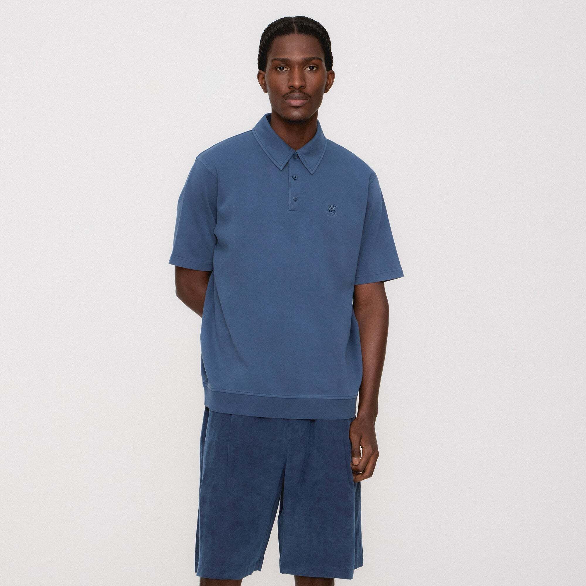 Kith | Kith 크리스탈 워시 인터록 그레이엄 폴로 khm033434-5057 