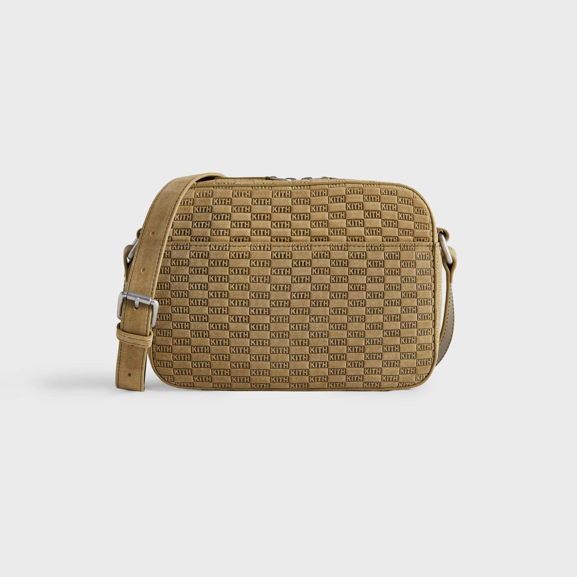 모노그램 스웨이드 카메라 크로스백 Kith Monogram Suede Camera Crossbody - Grit 8285210706048