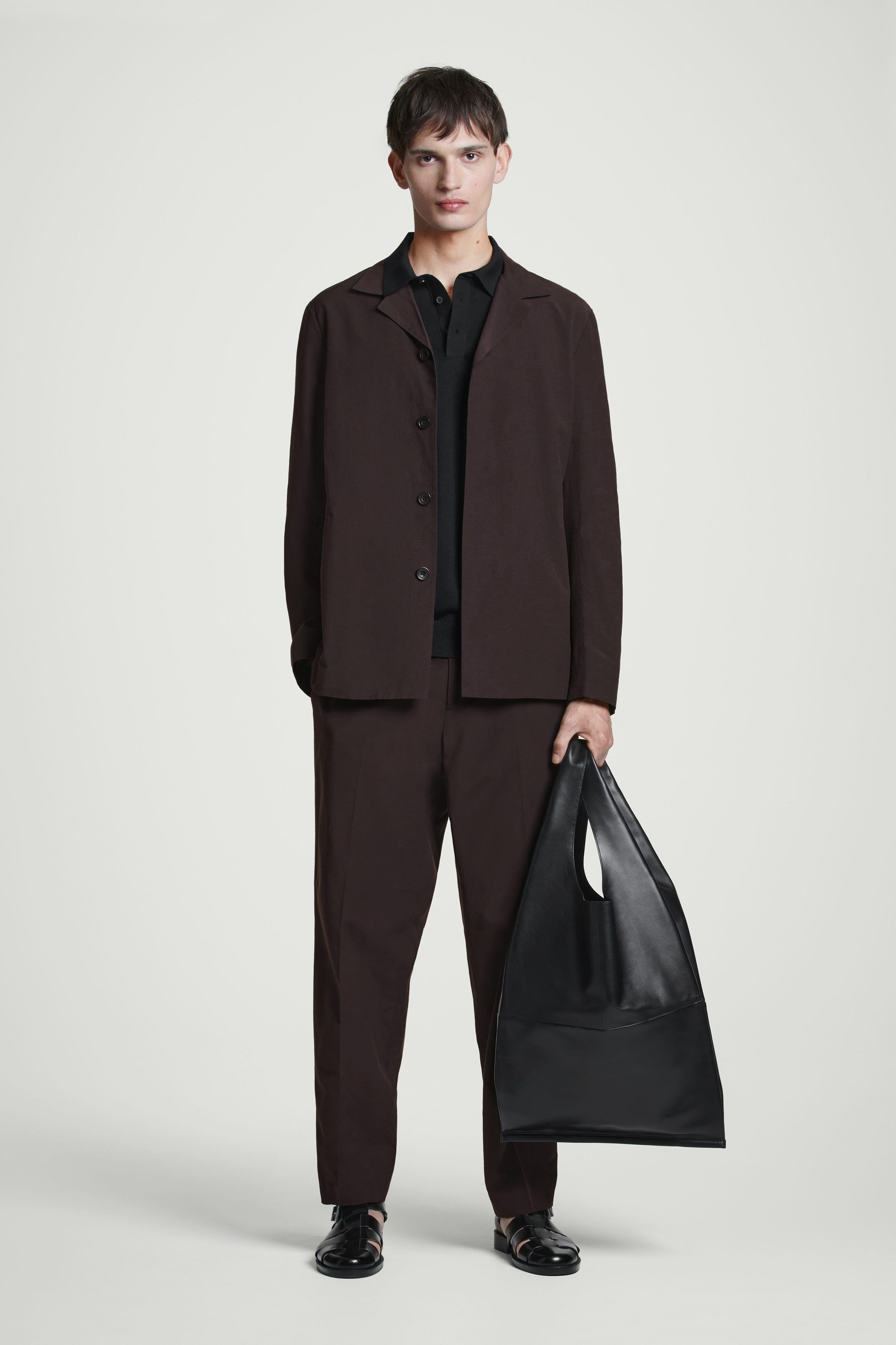 토트 가방 가죽 SLOUCHY TOTE BAG - LEATHER 1295359001