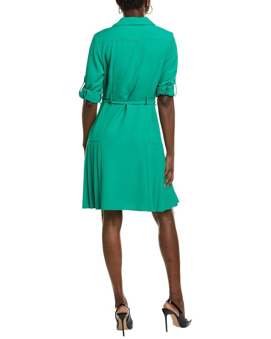 플리츠 Sharagano Pleated Hem Shirtdress 1050309479