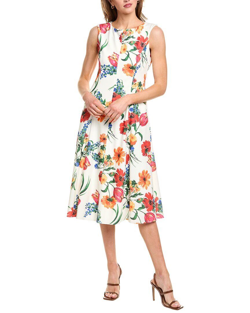 미디 드레스 Donna Ricco Scuba Midi Dress 1050148160