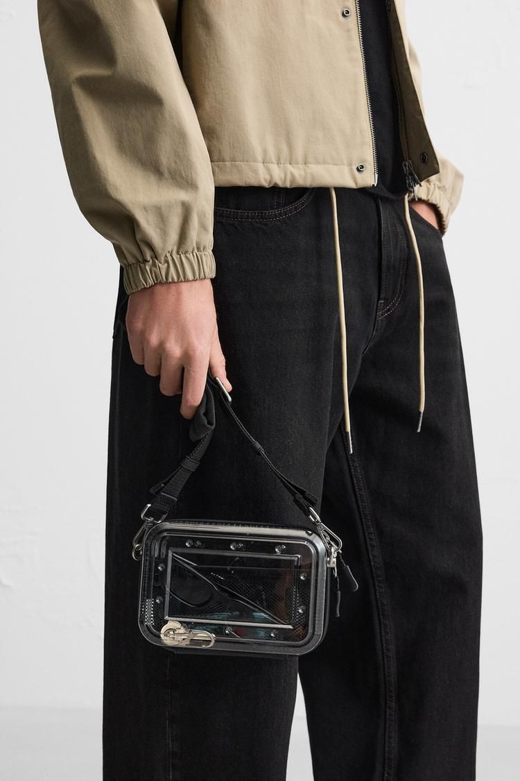 크로스백 가방 TRANSPARENT RIGID CROSSBODY BAG 446420132