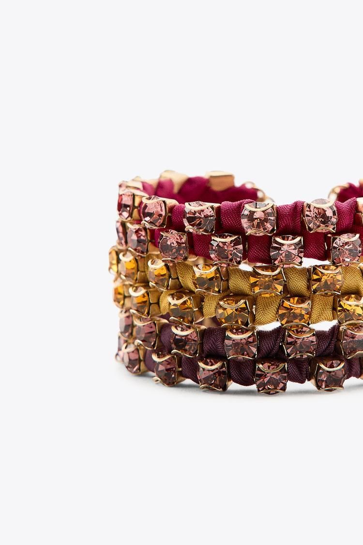 팩 오브 우븐 PACK OF 3 GEM WOVEN BRACELETS 452723662