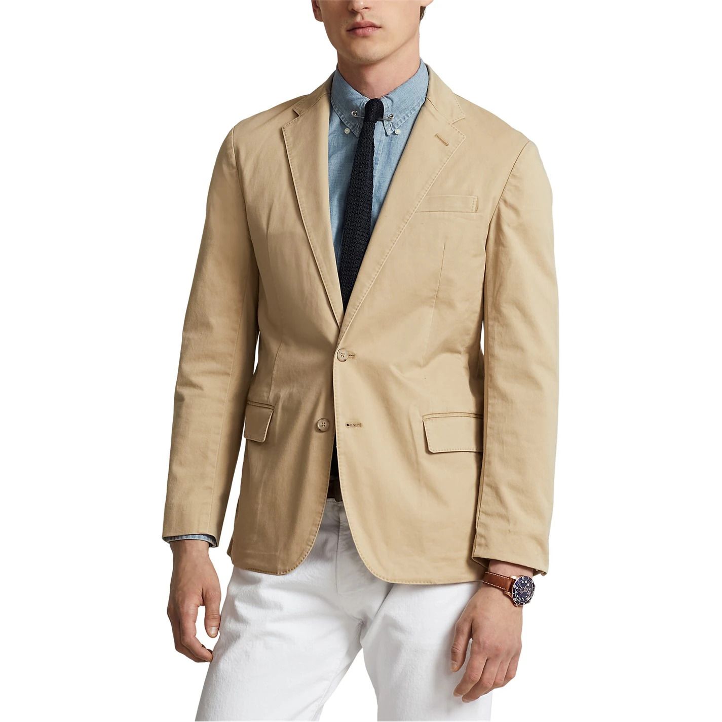 폴로 스트래치 치노 수트 자켓 Polo Modern Stretch Chino Suit Jacket 604865 Monument Tan