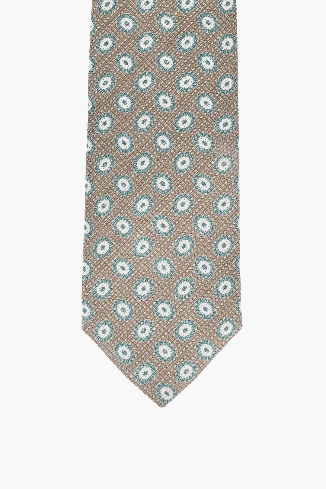 프린팅 실크 타이 printed silk and flax tie 405371