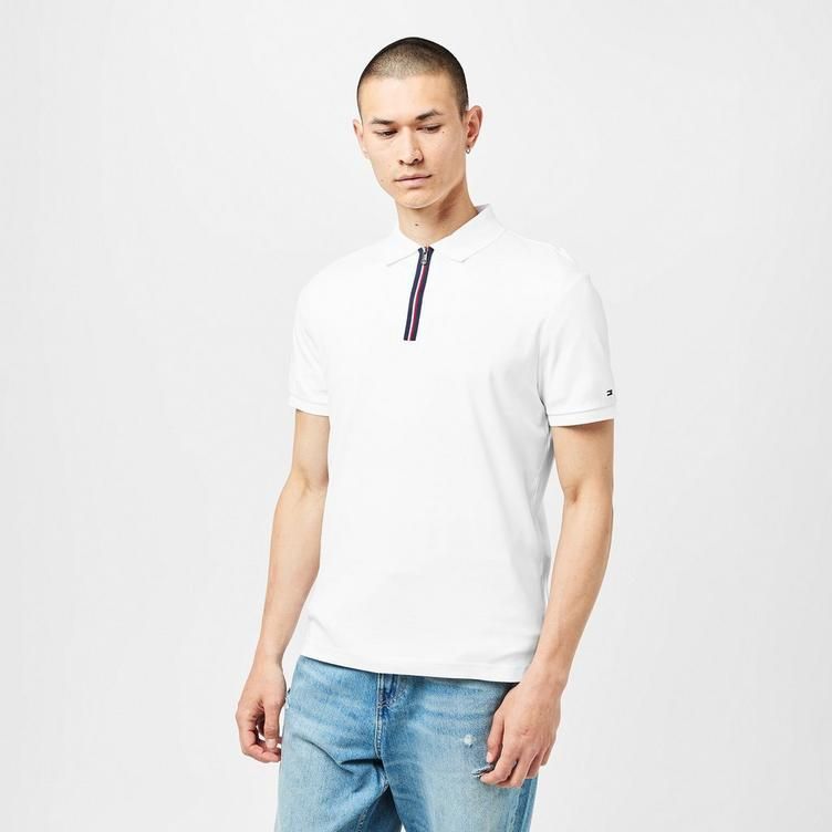 시그니처 집업 슬릿 폴로 셔츠 Signature Zip Placket Polo Shirt 54172601
