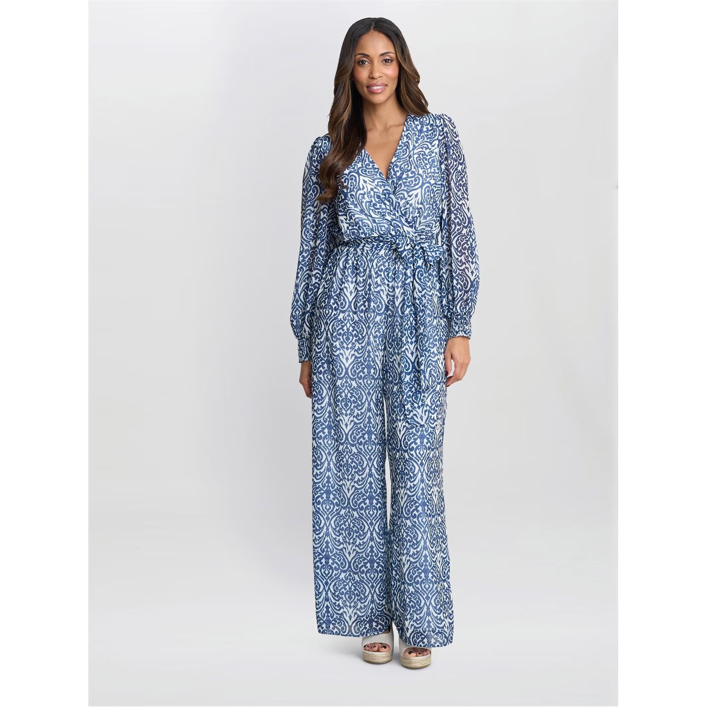 쉬폰 점프수트 블루 Kourtney Chiffon Jumpsuit BLUE 30646818