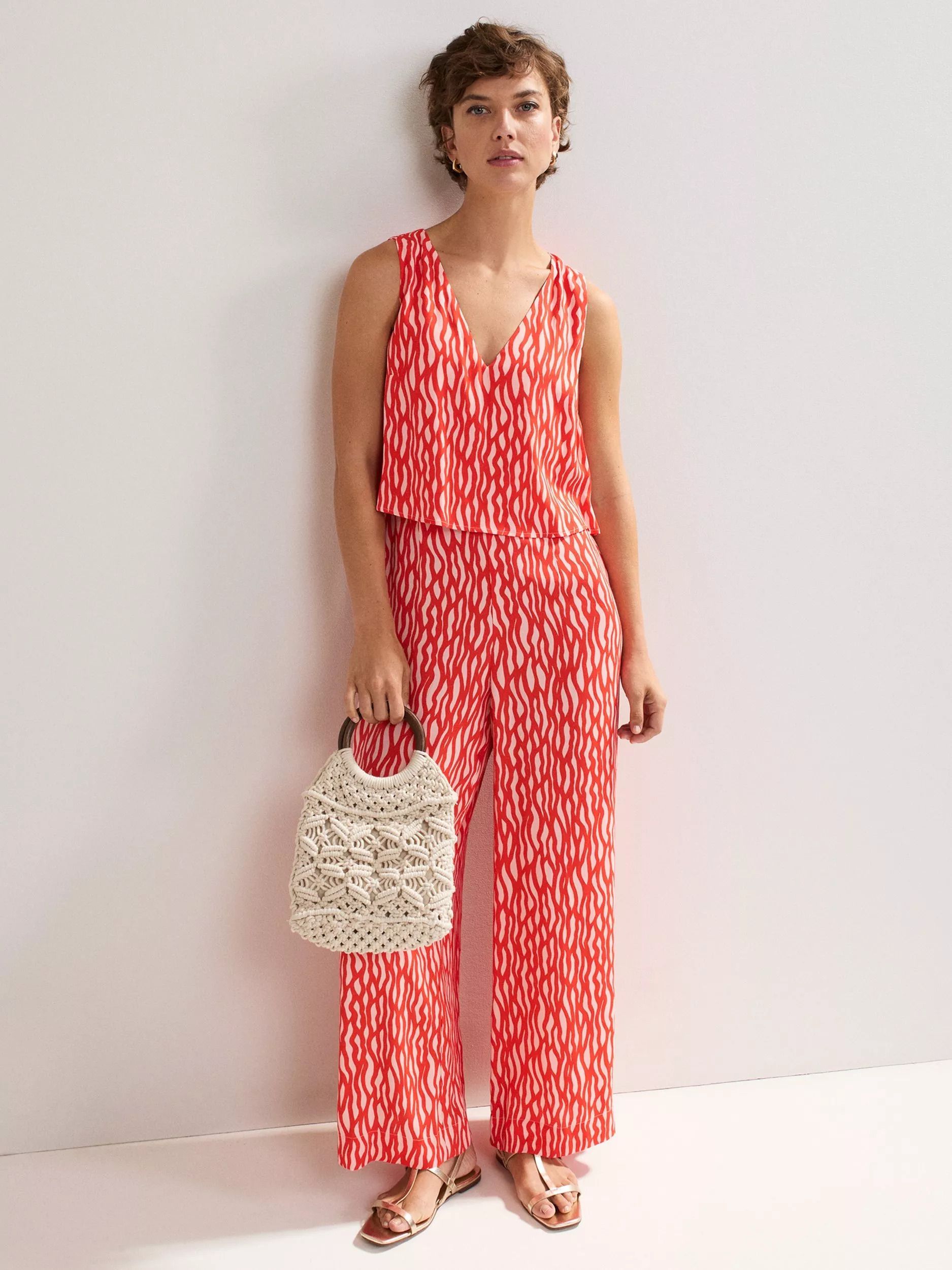 와이드 점프수트 핑크 Loren Wide Leg Jumpsuit, Pink 113587672