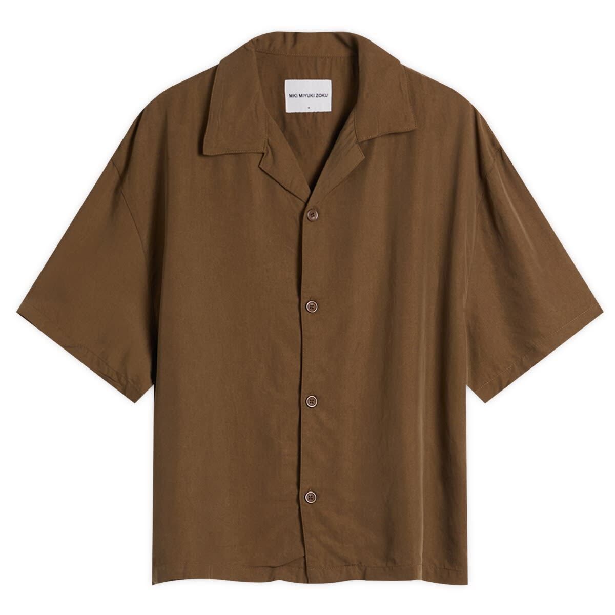 셔츠 Sandwash Cupro Vacation Shirt MKI-CVACSRT-BRN Brown