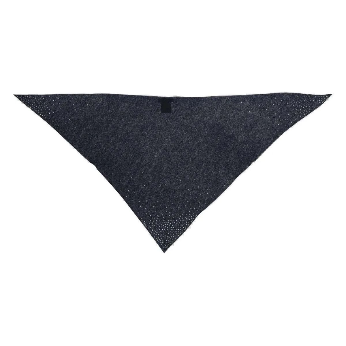 캐시미어 스카프 블랙 Faliero Sarti Triangular Cashmere Scarf With Swarovski Embellish Black                        Leichter Schal A0677506