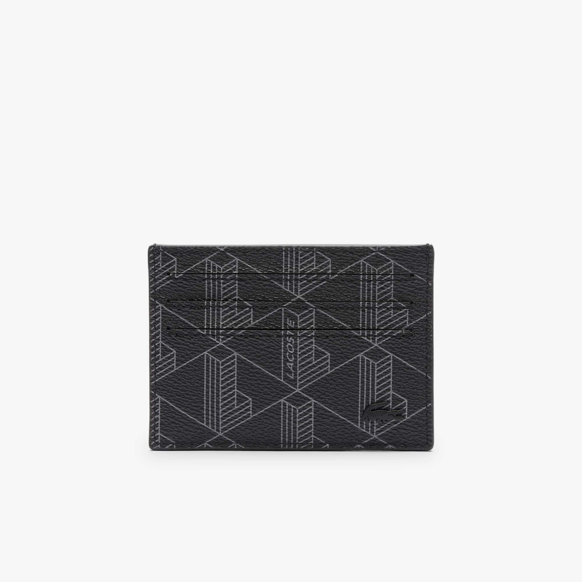 남성 더 블렌드 모노그램 프린트 캔버스 카드 홀더 Men's The Blend Monogram Print Canvas Card Holder NH3719LX-H45