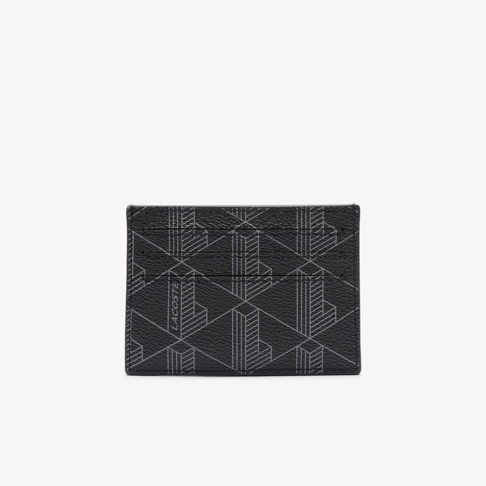 남성 더 블렌드 모노그램 프린트 캔버스 카드 홀더 Men's The Blend Monogram Print Canvas Card Holder NH3719LX-H45
