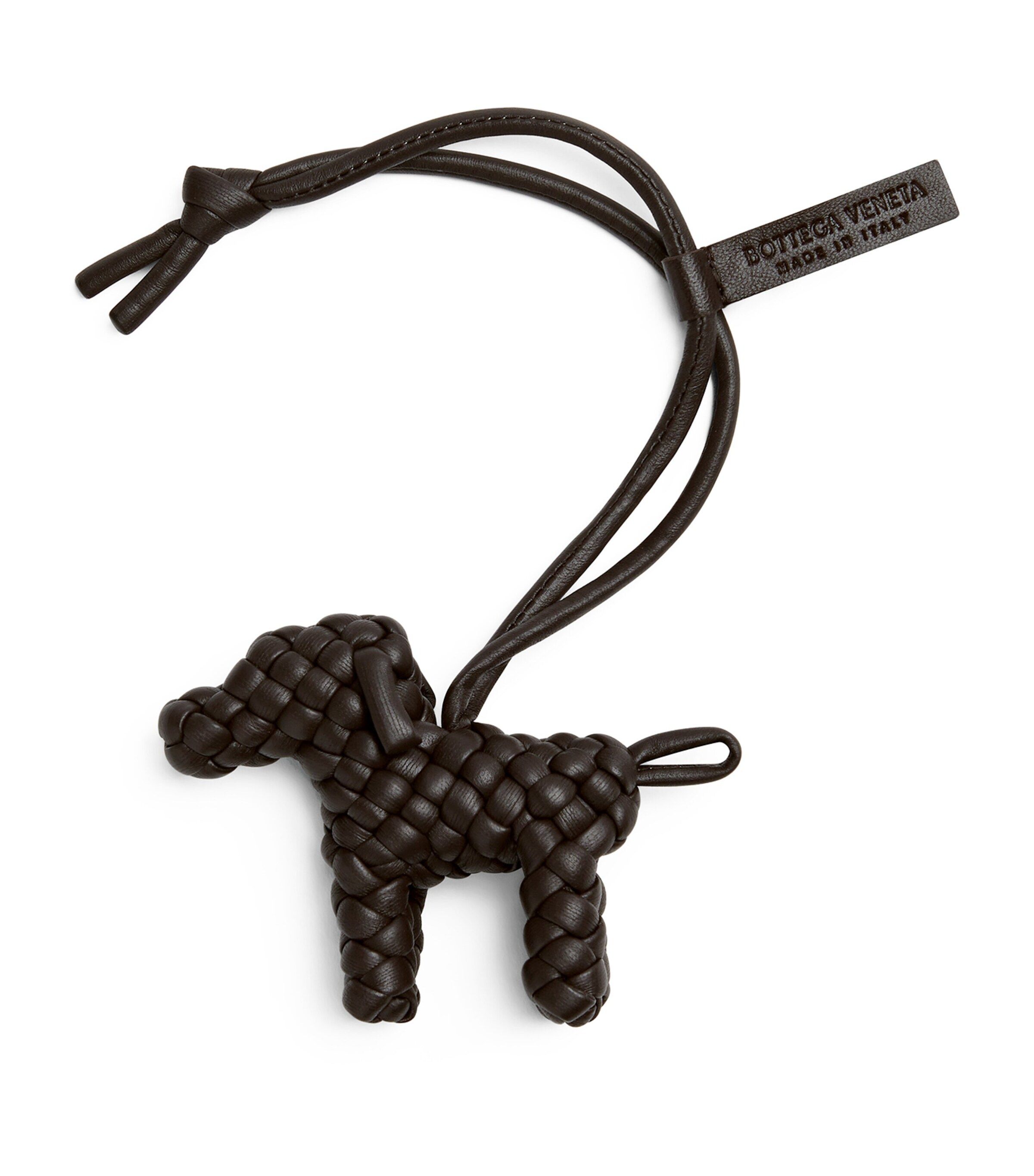 램스킨 우븐 참 Lambskin Woven Dog Charm 000000000007803114