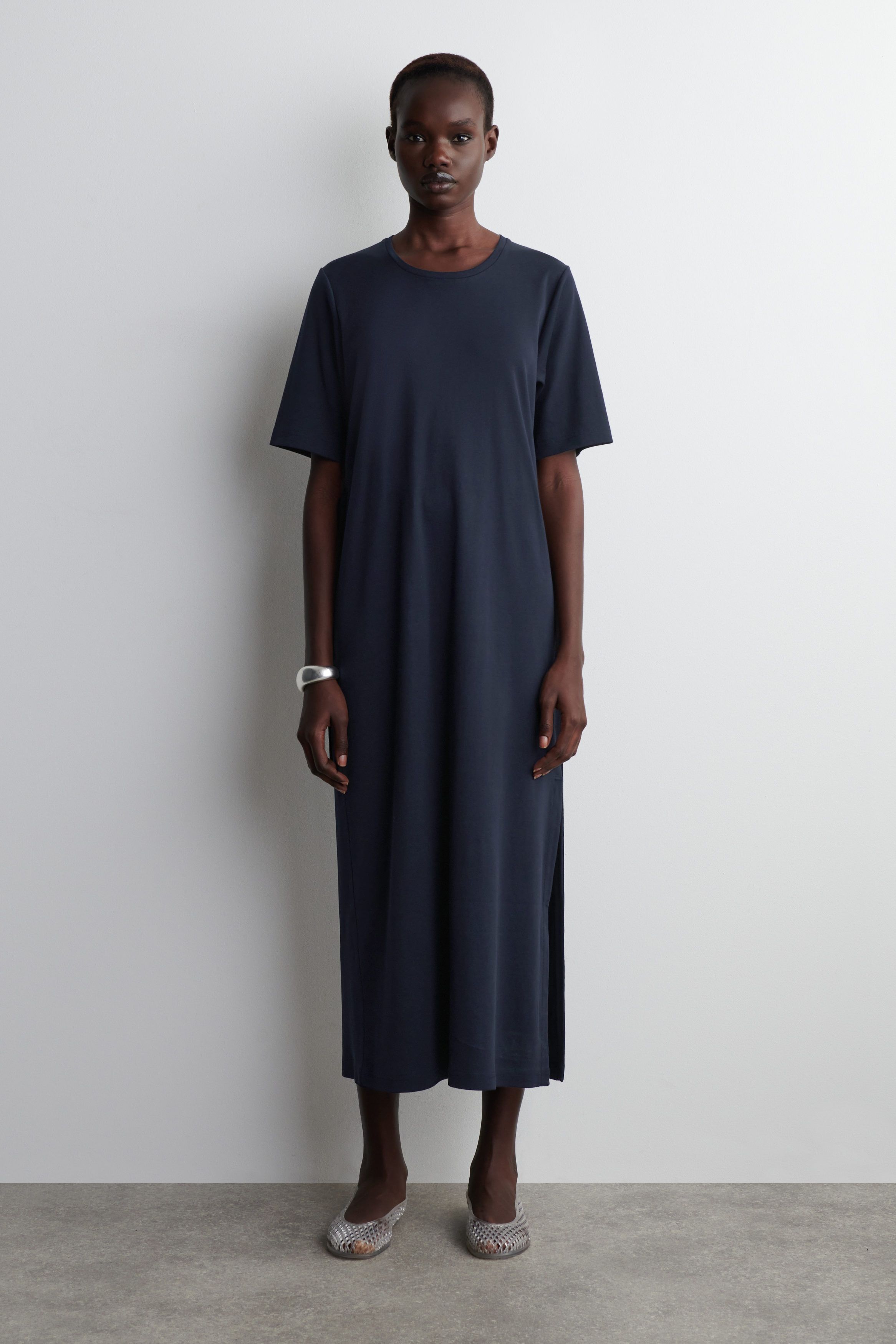 벨트 미디 티셔츠 드레스 BELTED MIDI T-SHIRT DRESS 1282648001