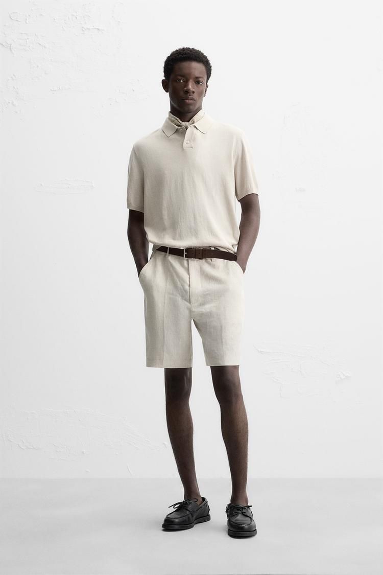 린넨 버뮤다 바지 100% LINEN BERMUDA SHORTS 452707766
