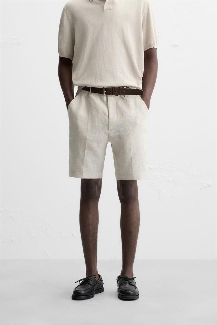 린넨 버뮤다 바지 100% LINEN BERMUDA SHORTS 452707766