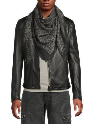 패턴 4G Pattern Cashmere-Blend Shawl 0400022726612 BLACK
