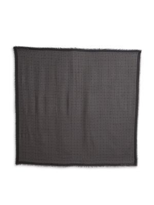 패턴 4G Pattern Cashmere-Blend Shawl 0400022726612 BLACK