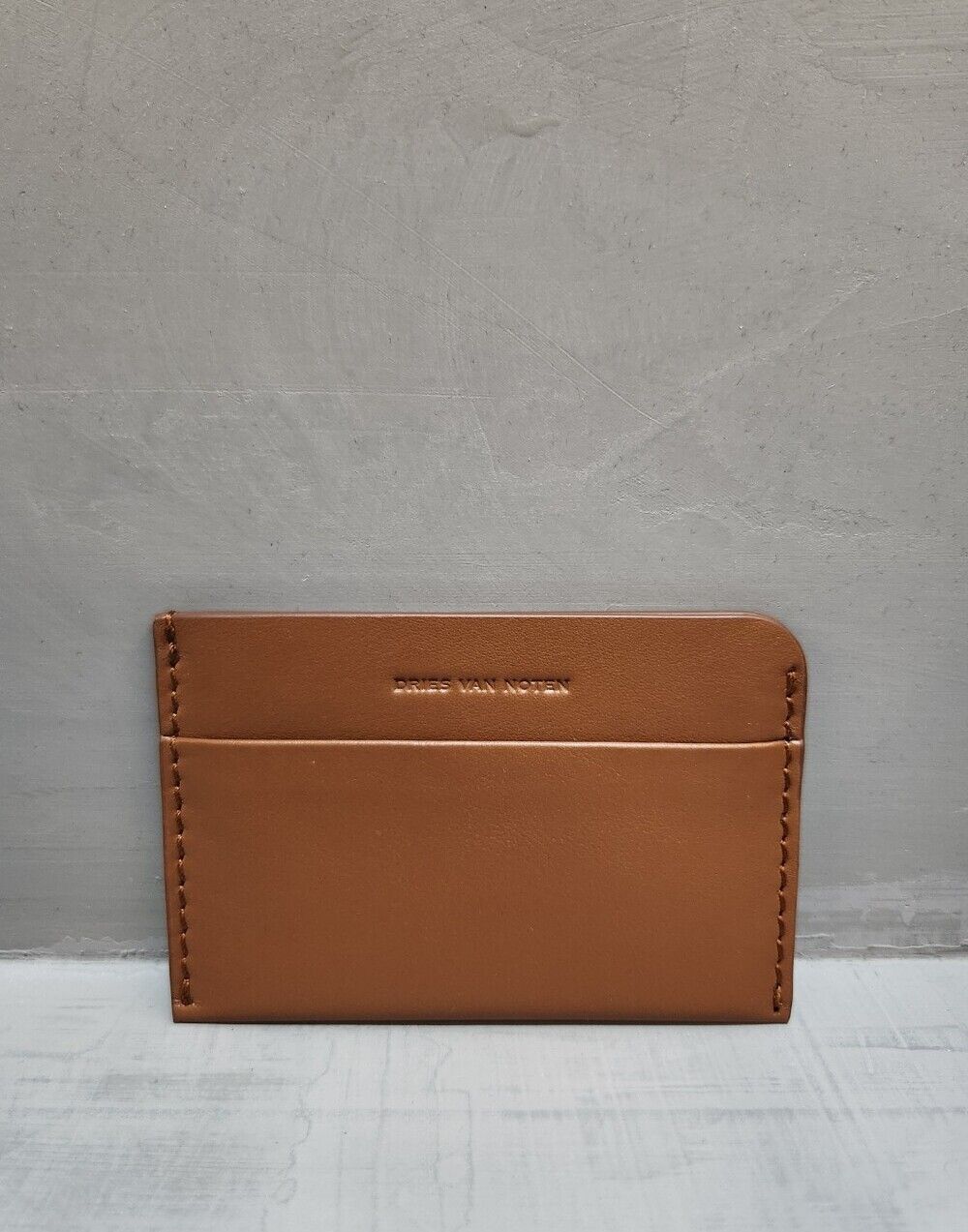 Dries Van Noten Tan Leather Card Case 242022100199712