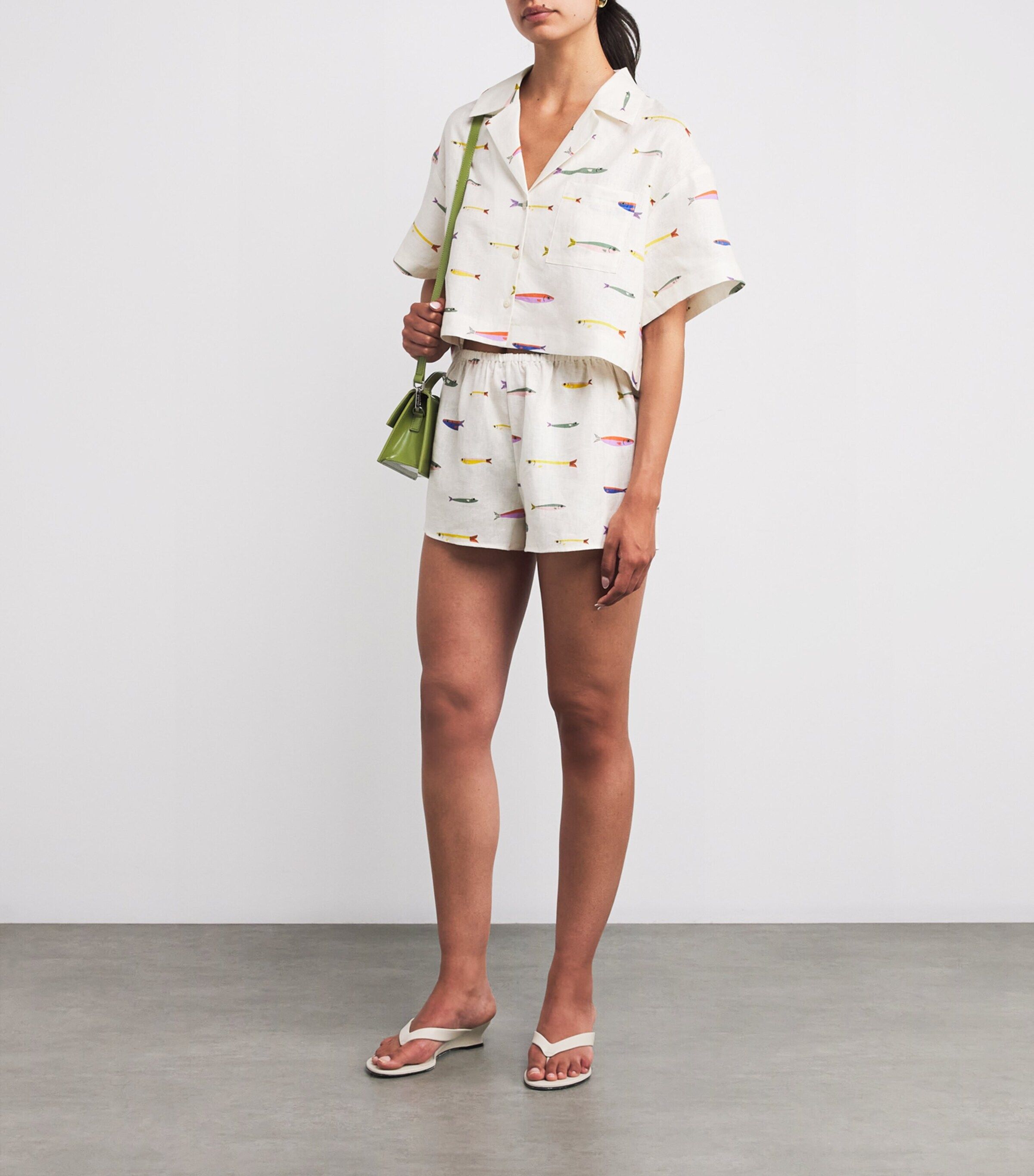 린넨 크롭 셔츠 Linen Cropped Daya Shirt 000000000007799569