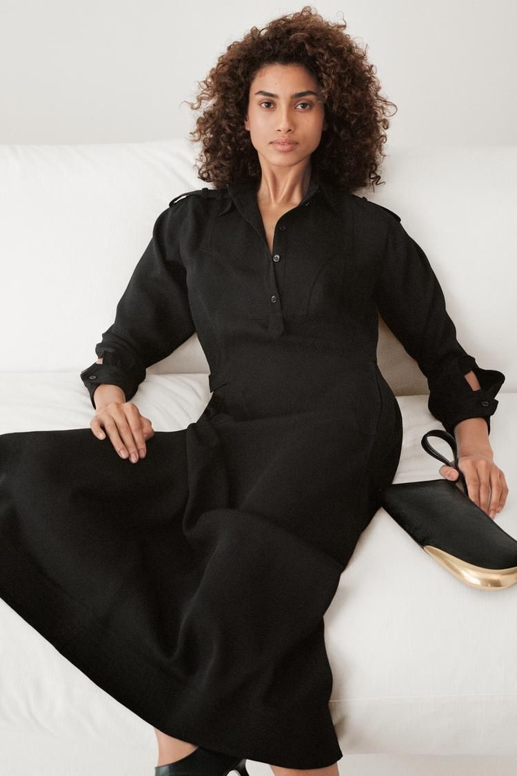 벨트 셔츠 드레스 BELTED SHIRT DRESS 50TH ANNIVERSARY 463539002
