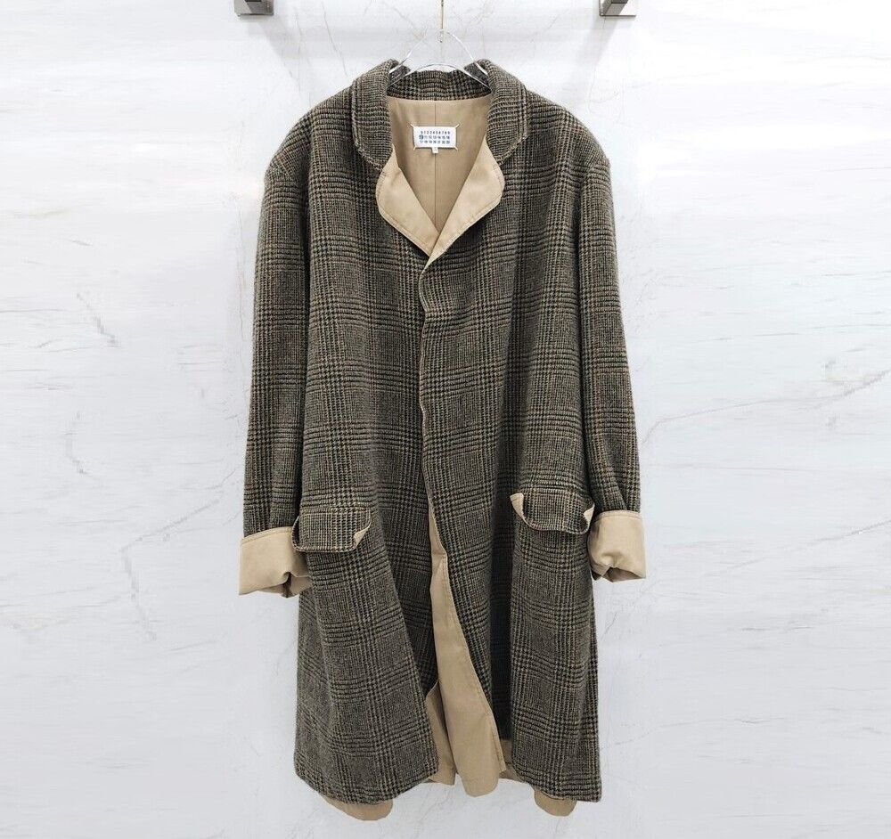 Maison Margiela Wool Check Coat 118338067 | eBay