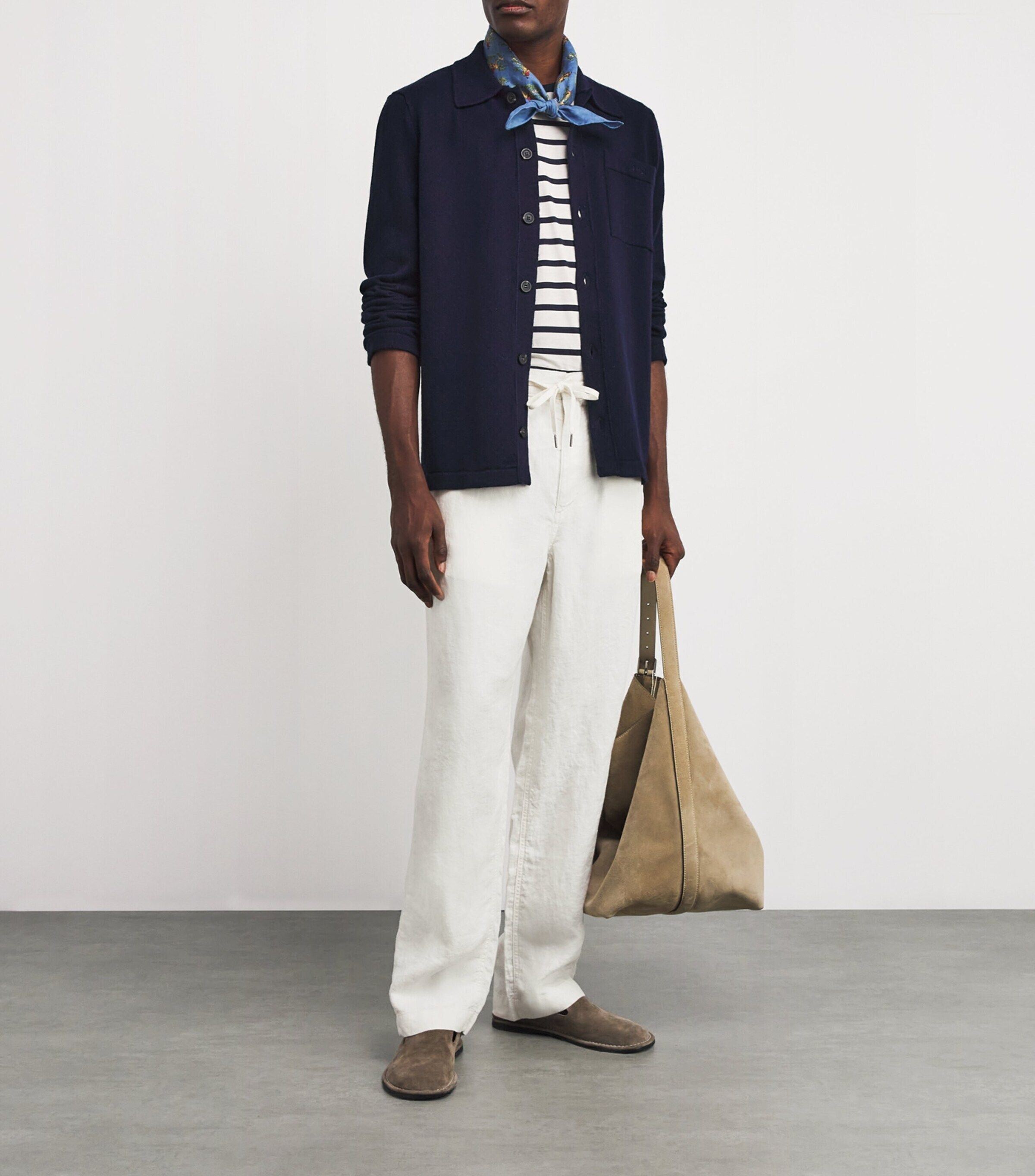 린넨 드로우스트링 바지 Linen Drawstring Trousers 000000000007769083