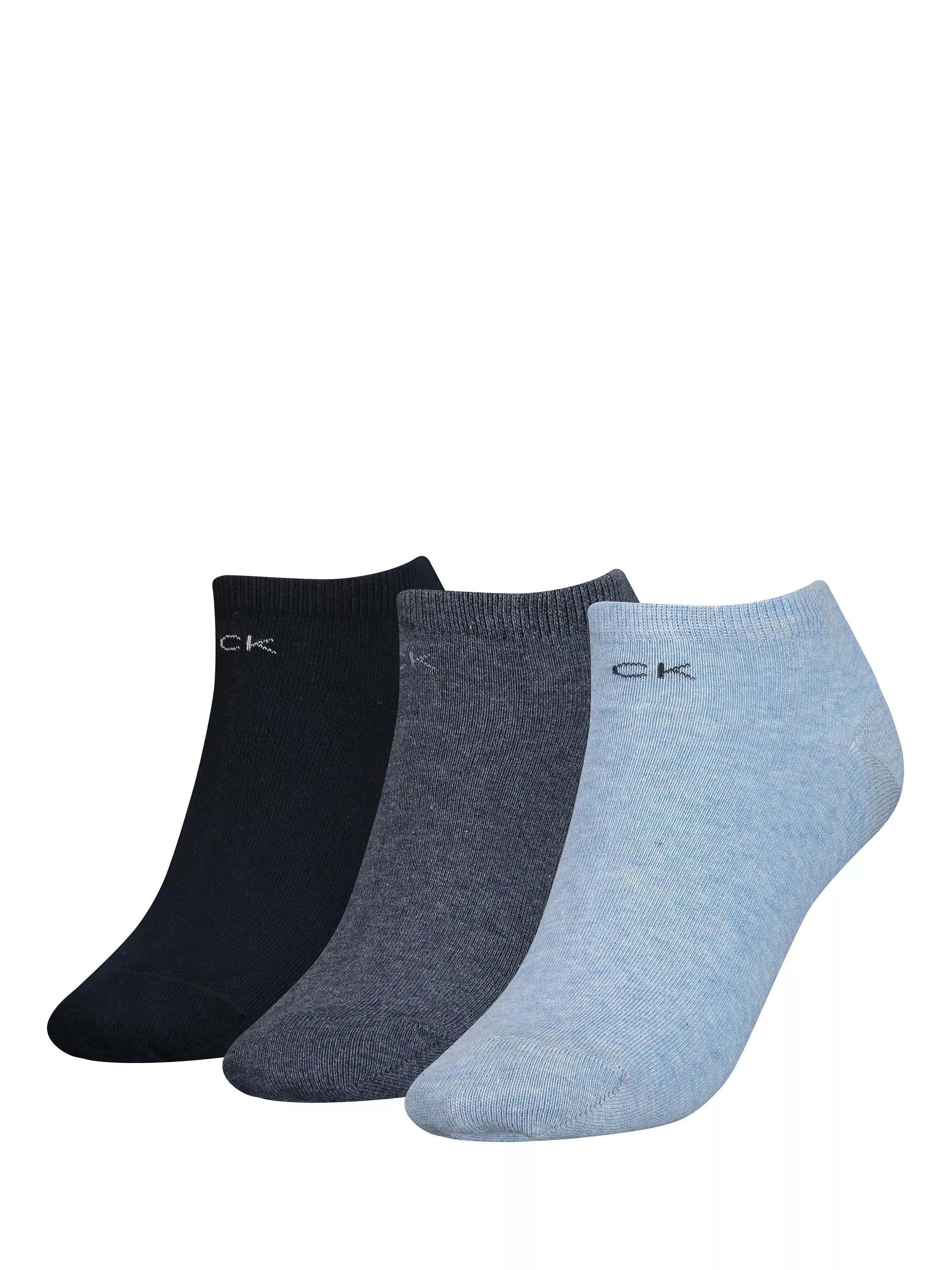 끌로에 라이너 삭스 팩 오브 Chloe Liner Socks, Pack of 3 109826857 Blue Melange - 006