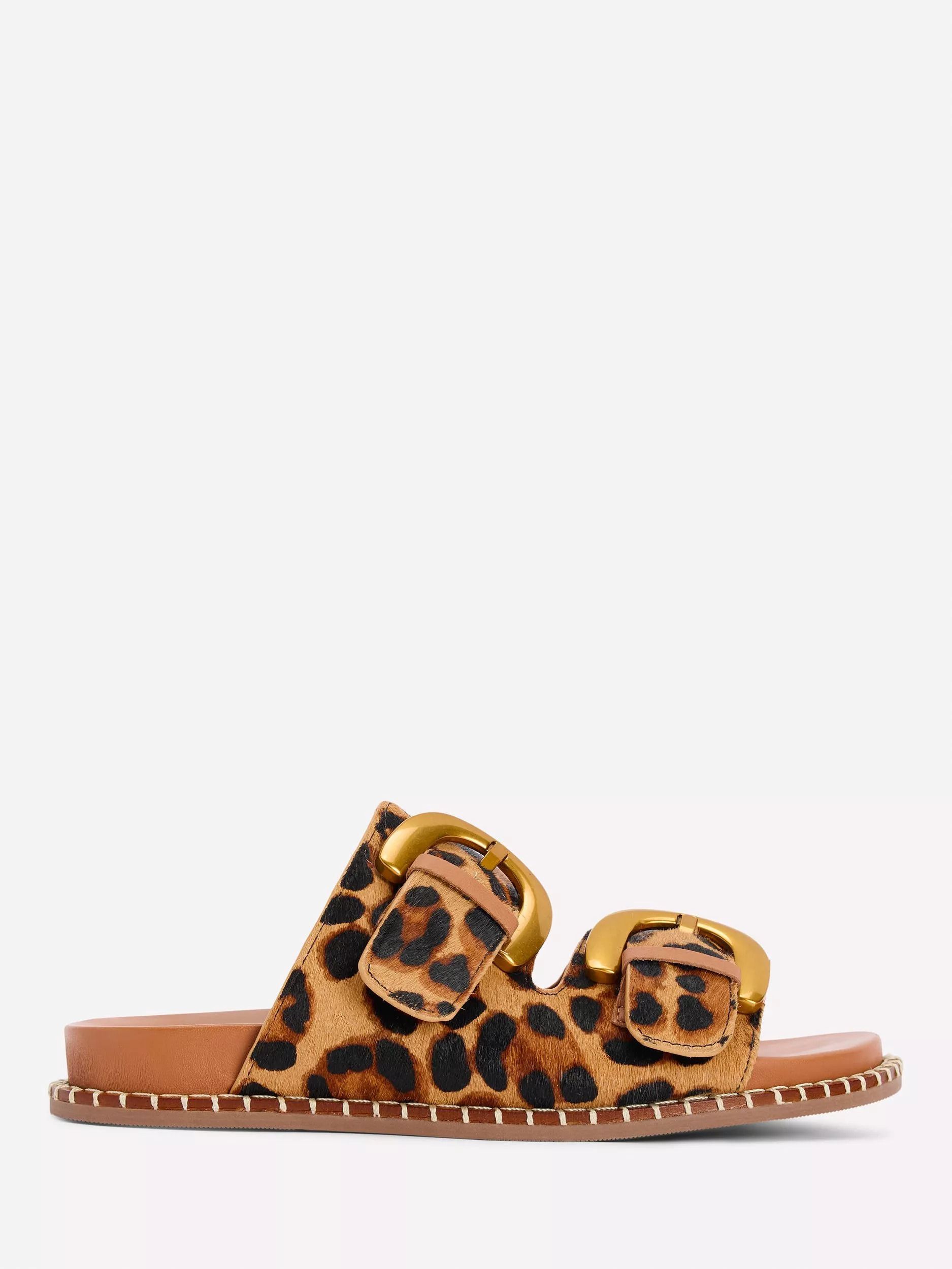 샌들 Alberta Footbed Sandals, Brown/Multi 113065702