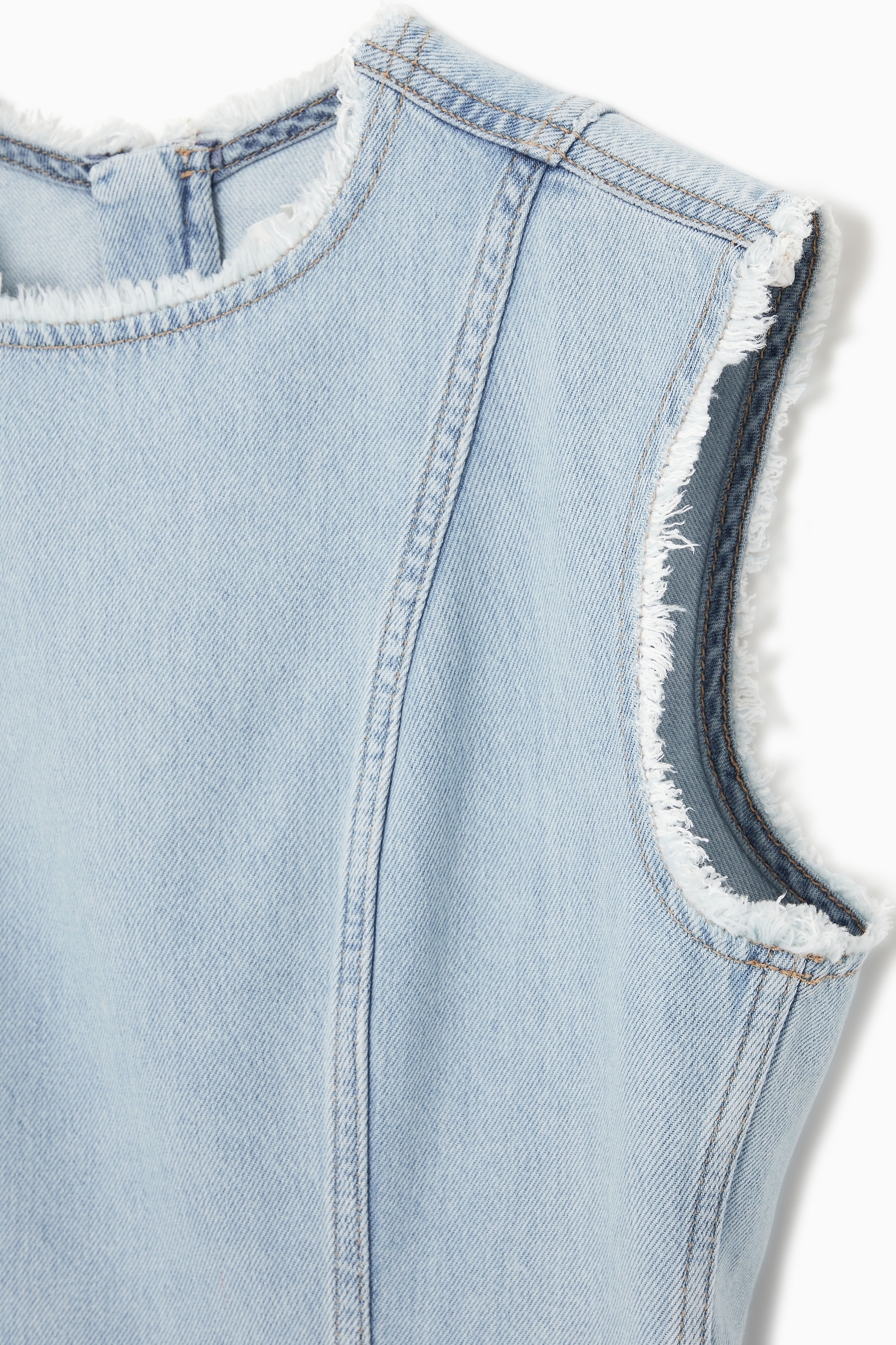 패널드 데님 미니 드레스 PANELLED DENIM MINI DRESS 1223228002