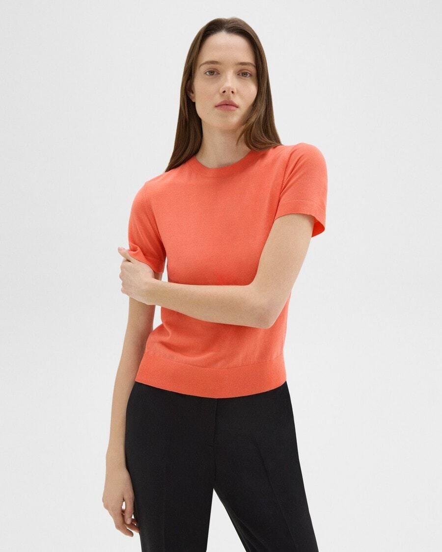 스웨터 티셔츠 울 Sweater Tee in Regal Wool I1211701 SQP