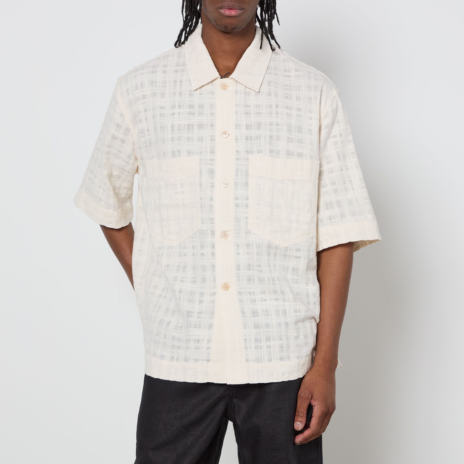 우븐 코튼 셔츠 Sunflower Adam Slub Woven Cotton Shirt 16296356