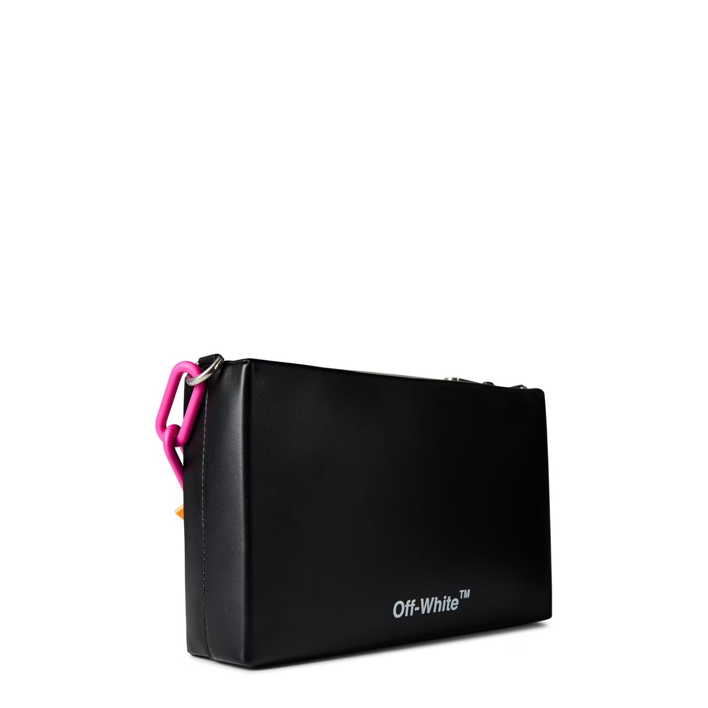 블록 로고 파우치 Block Met Logo Pouch 701260 Black/White